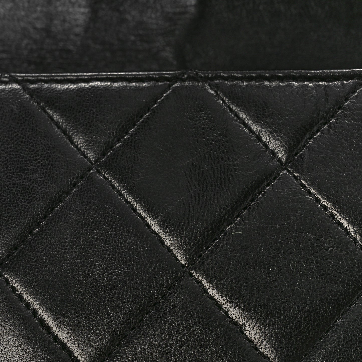 Lambskin Quilted Medium Mademoiselle Single Flap Black
