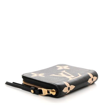 Louis Vuitton Empreinte Monogram Giant Zippy Coin Purse Black Beige 4 of 8