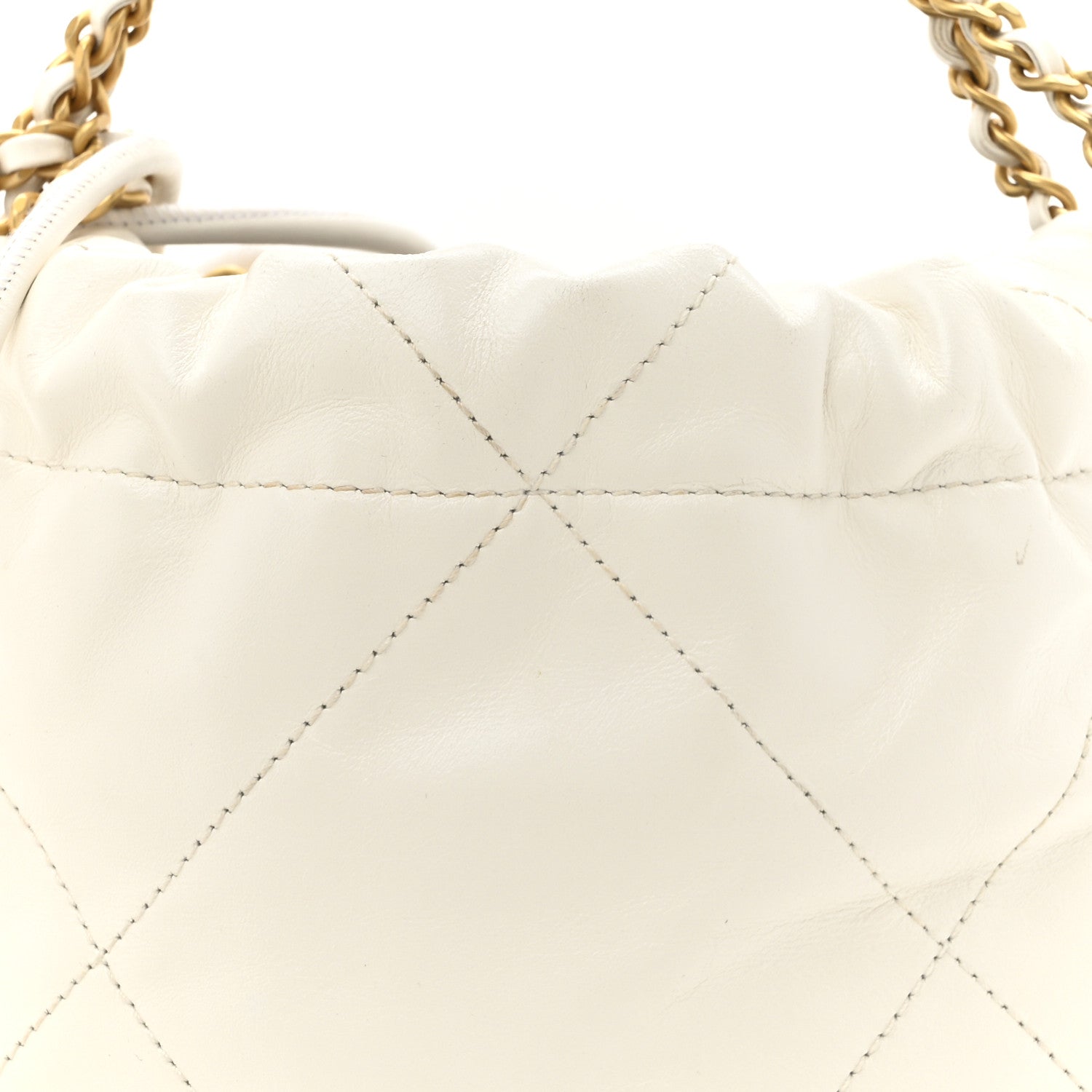 Chanel Shiny Calfskin Quilted Mini Chanel 22 White 8 of 11