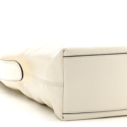 Gucci Calfskin Beatrix Horsebit Large Tote Bag Mystic White 9 of 10