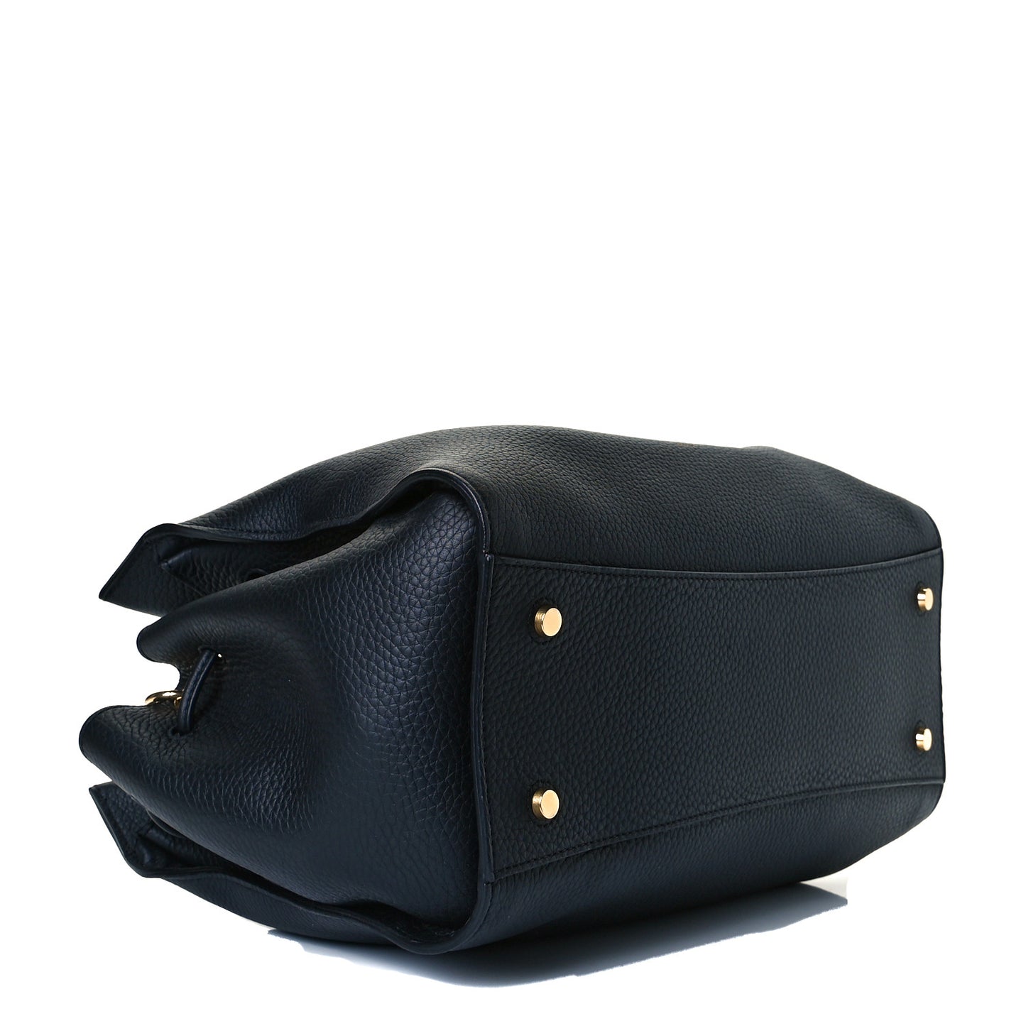 Heavy Grain Iris Tote Midnight Black