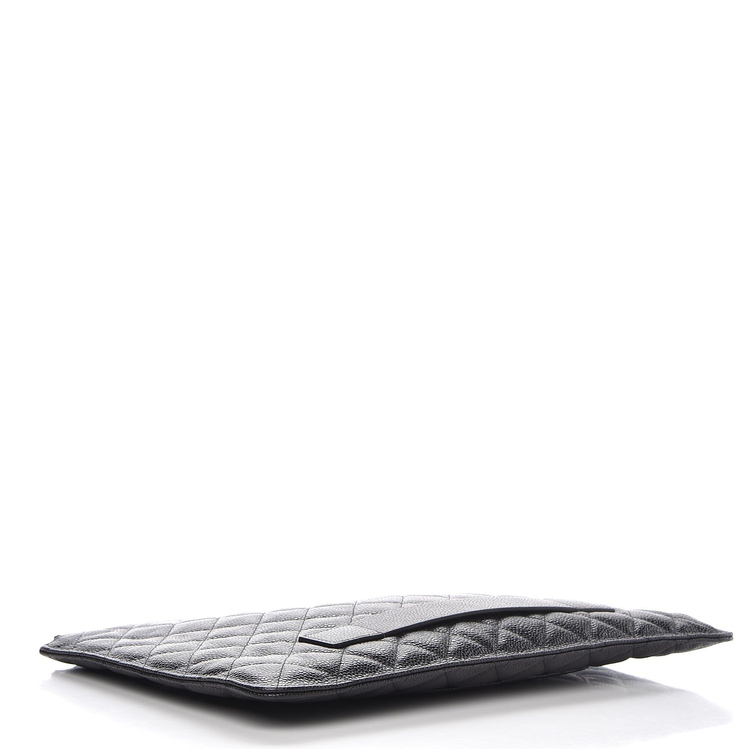 Chanel Caviar Quilted Large Slide Pouch Black 4 of 7