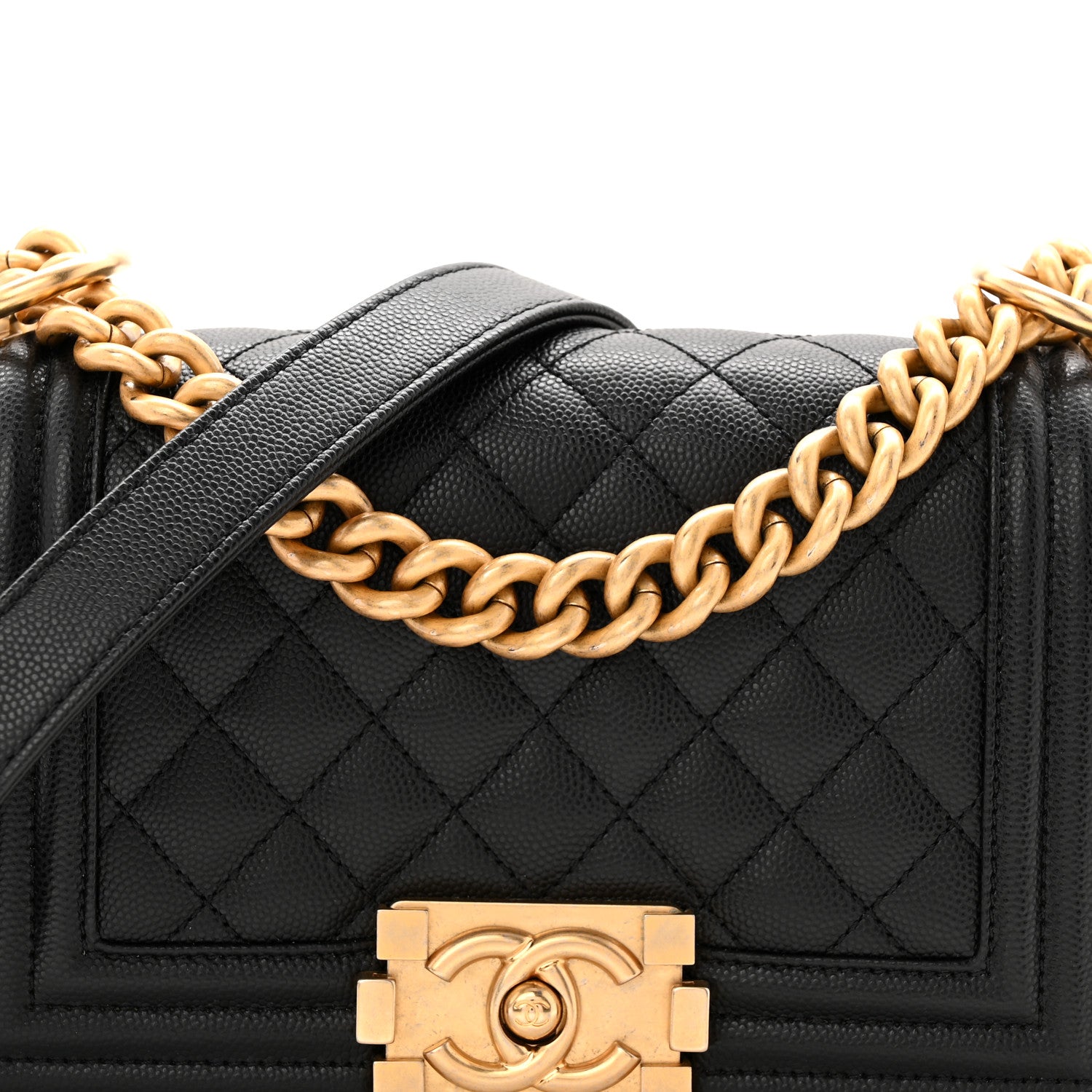 Chanel Caviar Quilted Small Boy Flap Black 8 of 11