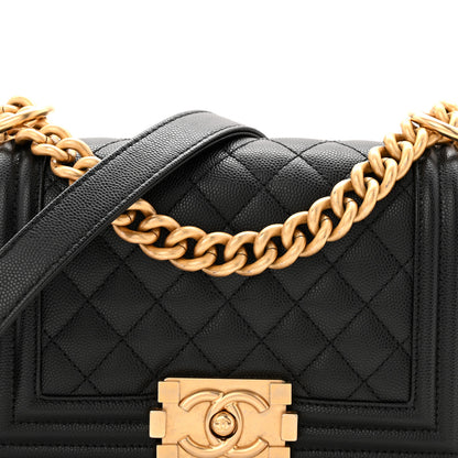 Chanel Caviar Quilted Small Boy Flap Black 8 of 11