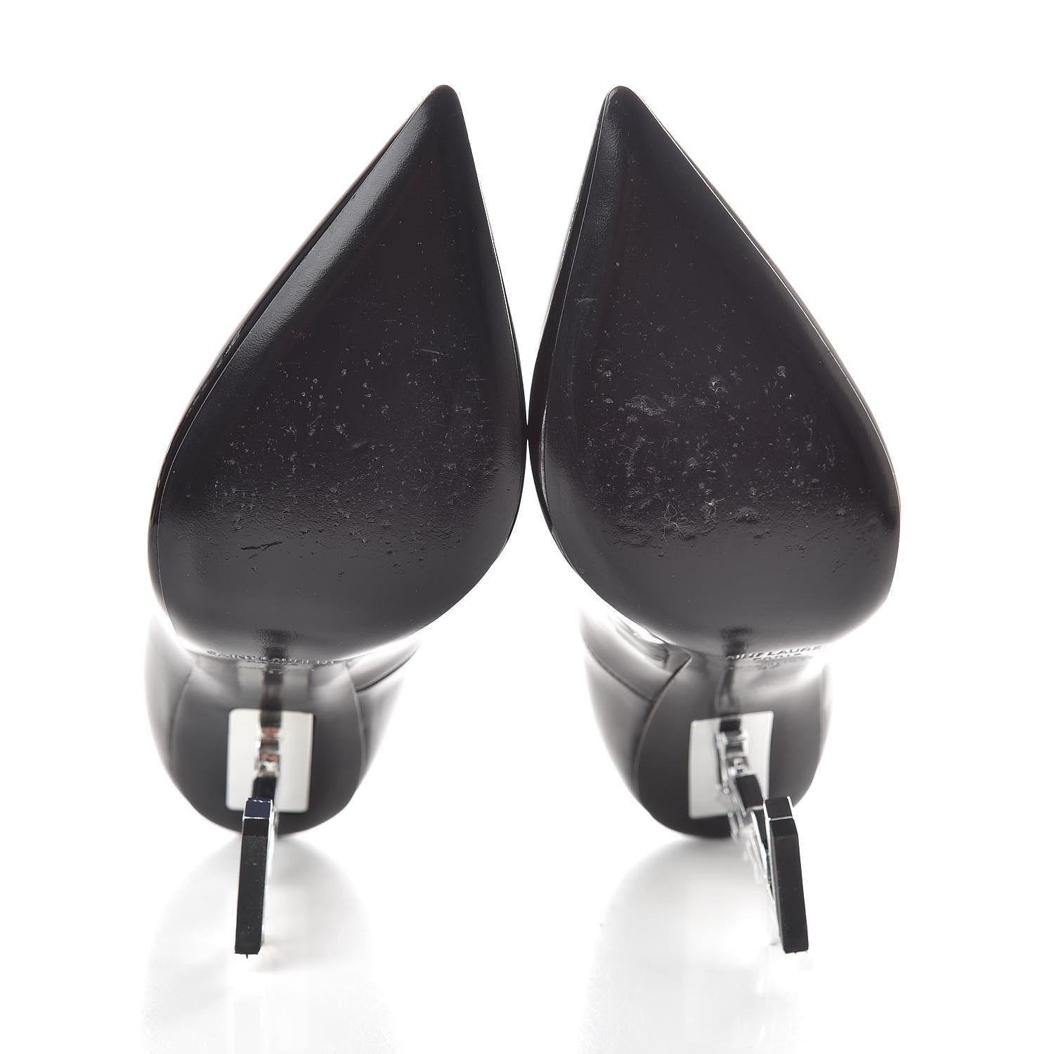 Saint Laurent Patent Opyum 100 Pumps 37 Black Silver 8 of 9