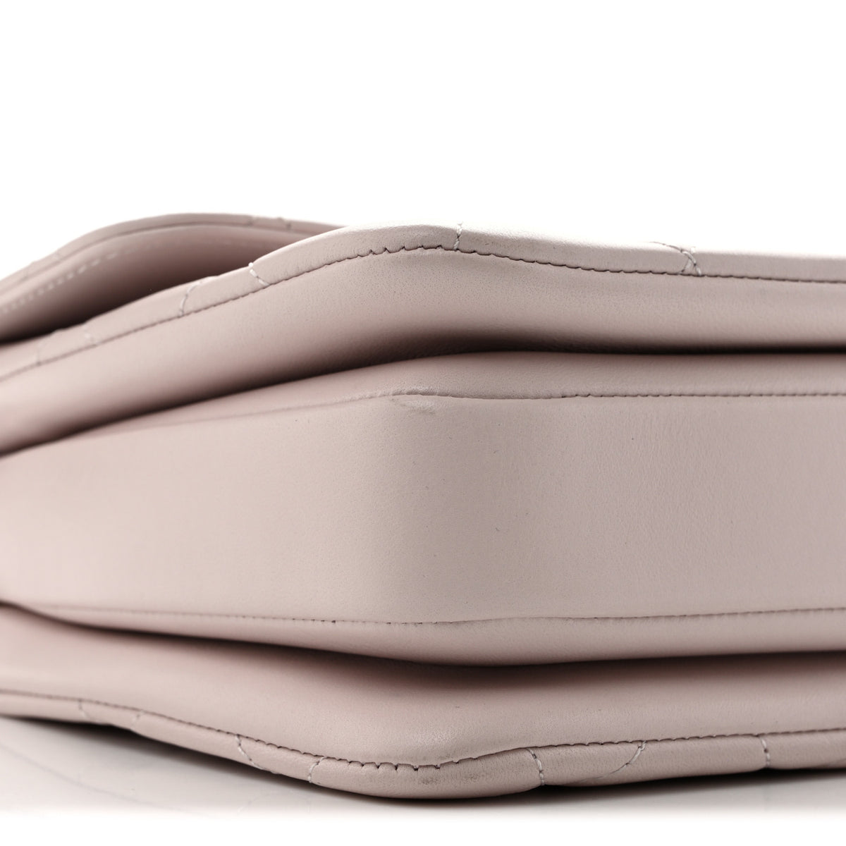 Lambskin Quilted Small Trendy CC Dual Handle Flap Bag Light Purple