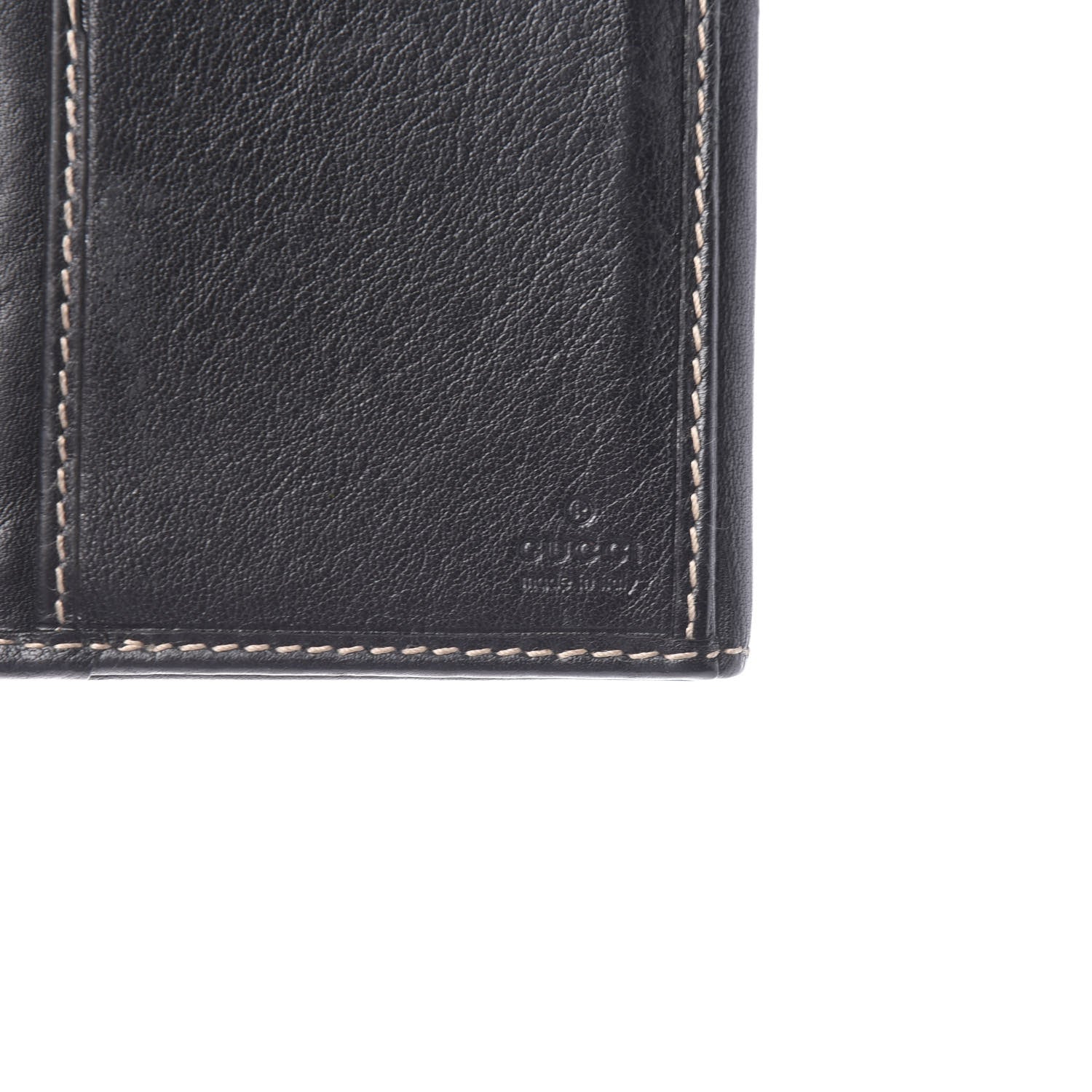 Gucci Calfskin Interlocking G Continental Bow Wallet Black 5 of 7