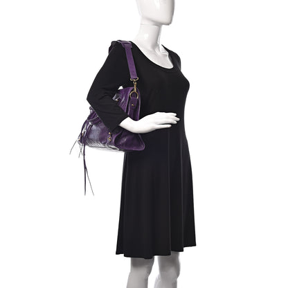 Balenciaga Agneau Classic Gold Hardware City Dark Violet 2 of 9