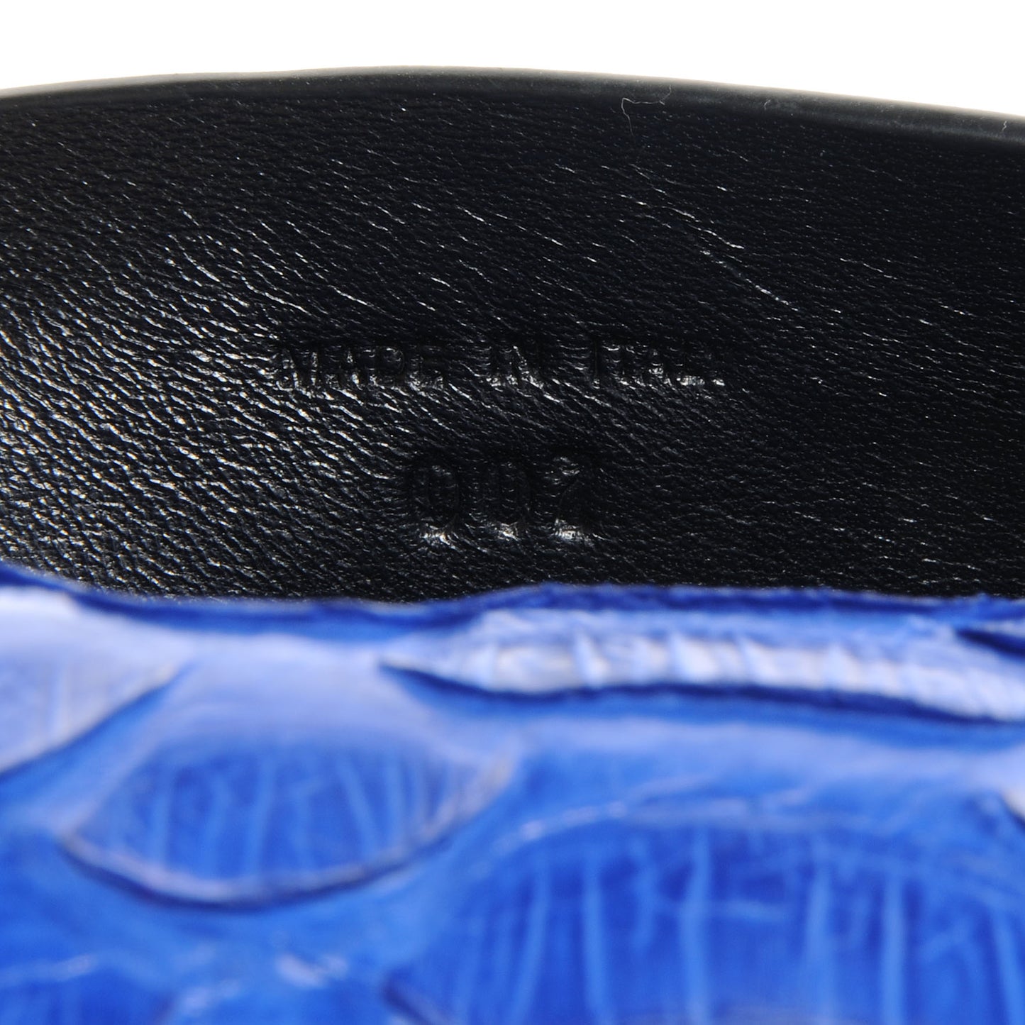 Python Small Lunch Bag Clutch Royal Blue