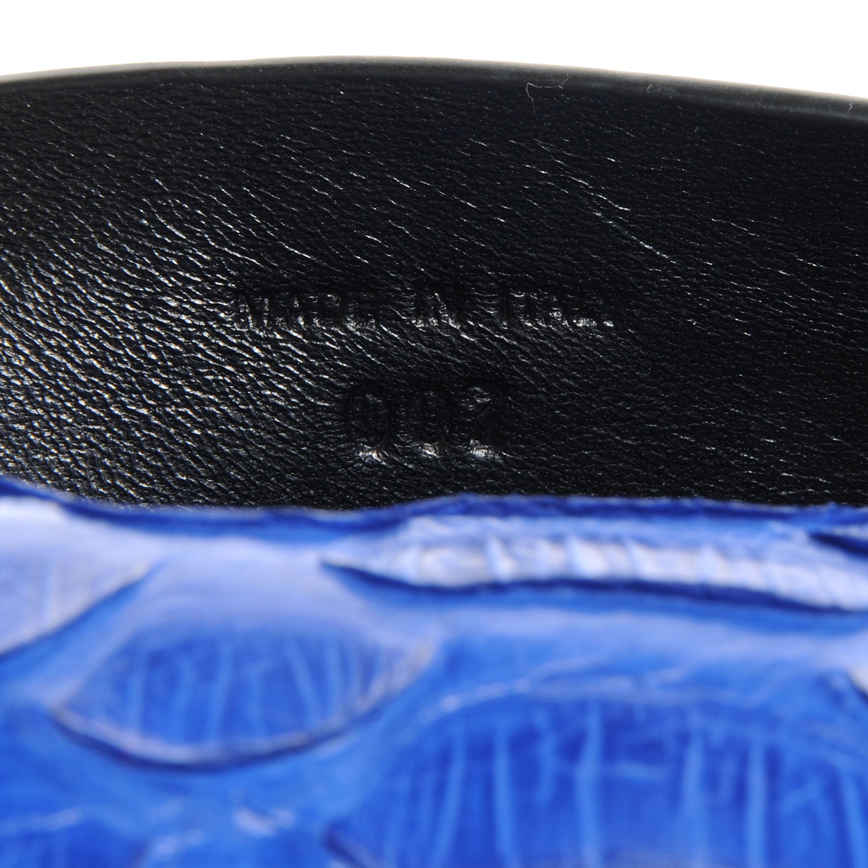 Proenza Schouler Python Small Lunch Bag Clutch Royal Blue 7 of 8