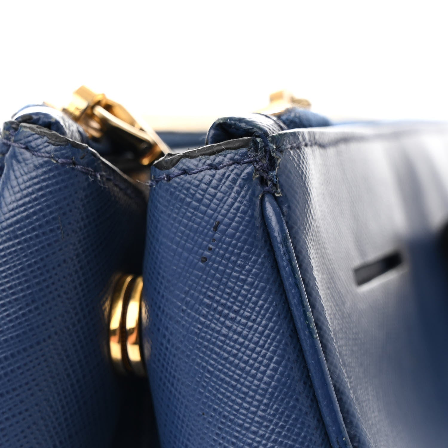 Prada Saffiano Lux Large Galleria Double Zip Tote Bluette 19 of 28