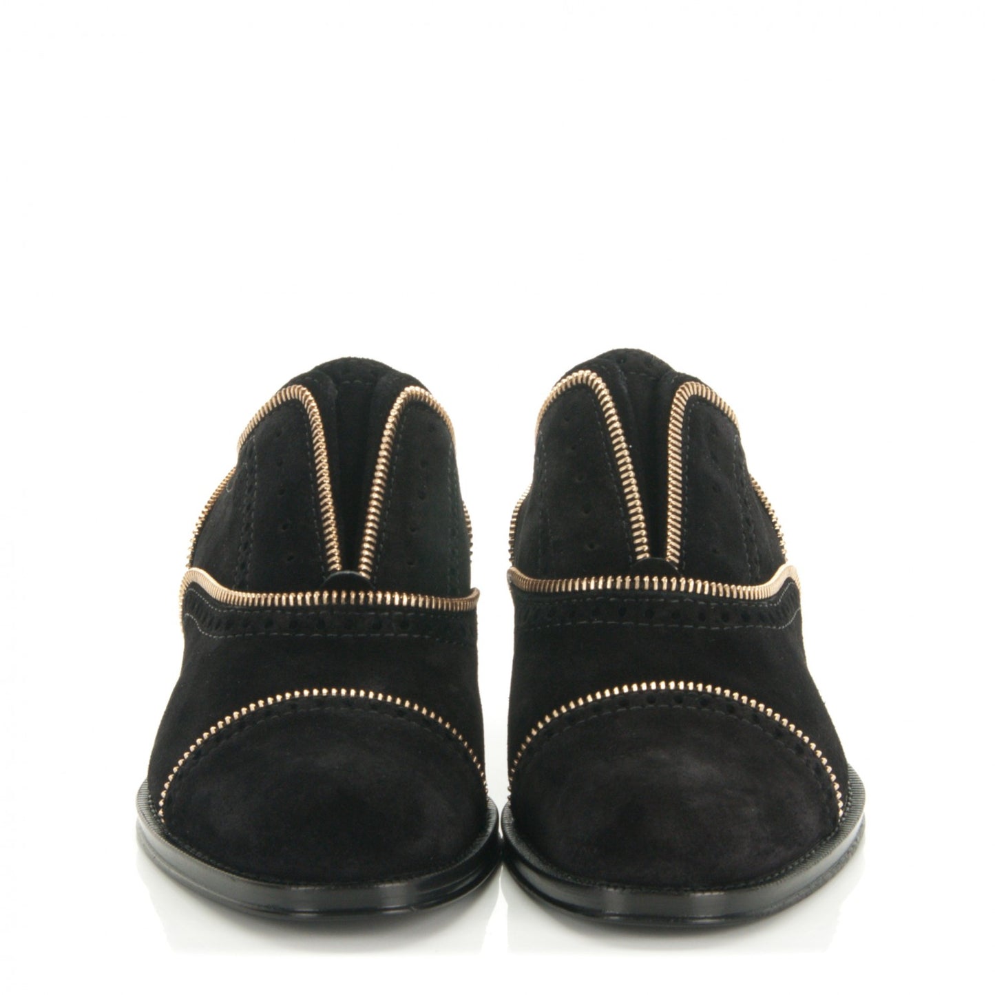Suede Tomboy Richelieu Oxford Flats 38 Black
