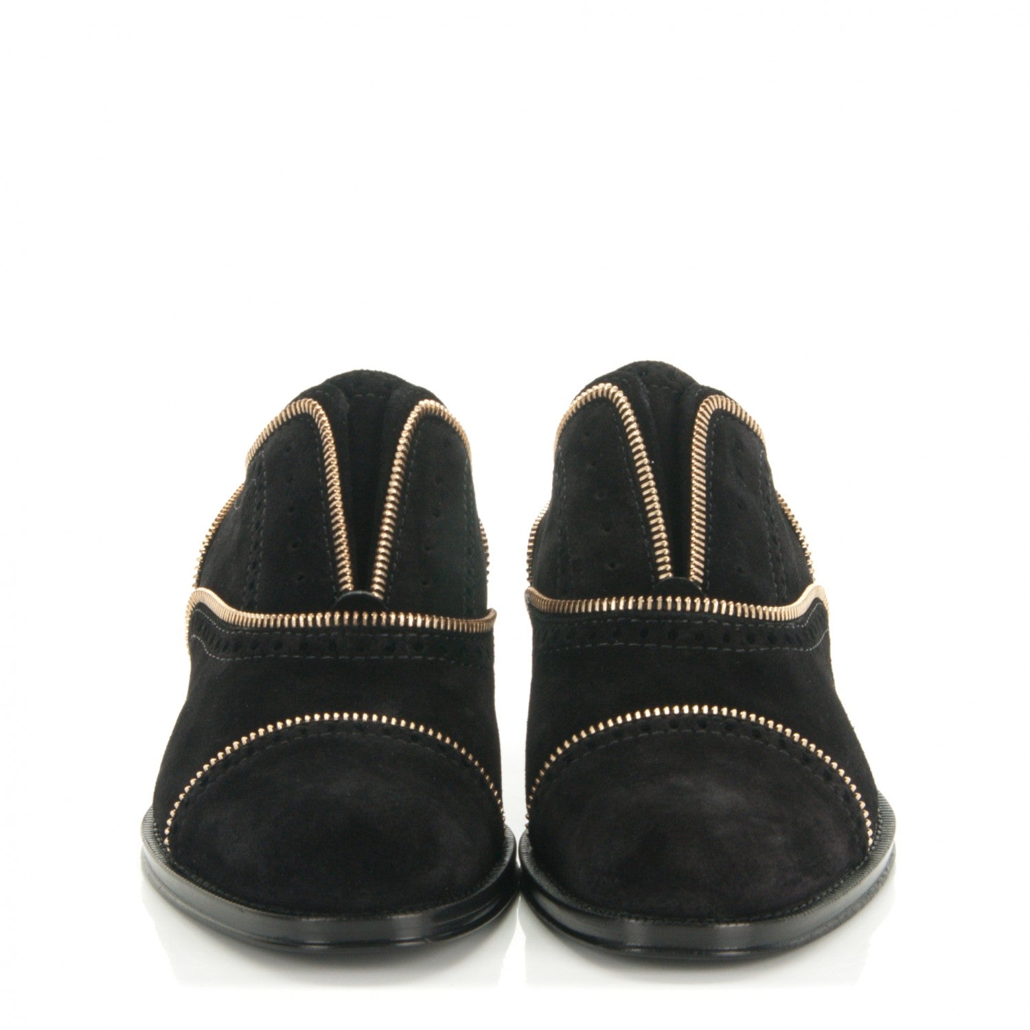 Louis Vuitton Suede Tomboy Richelieu Oxford Flats 38 Black 2 of 7