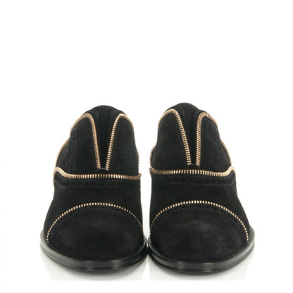 Louis Vuitton Suede Tomboy Richelieu Oxford Flats 38 Black 2 of 7