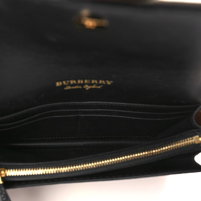 Burberry House Check Bridle Calfskin Small Madison Buckle Bag Tan 5 of 9