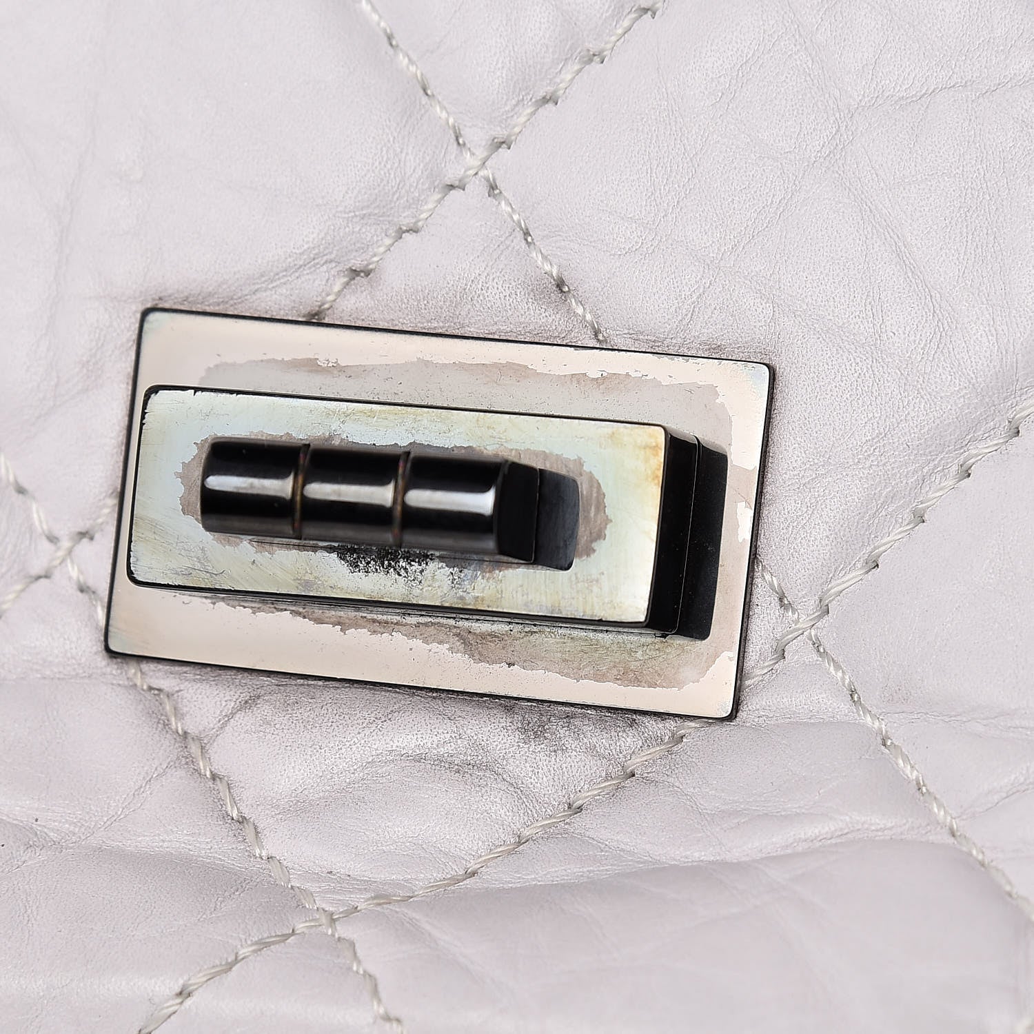 Chanel Aged Calfskin Reissue XL Maxi Flap White 11 of 19