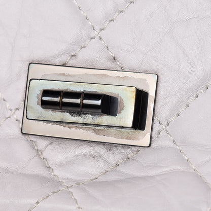 Chanel Aged Calfskin Reissue XL Maxi Flap White 11 of 19