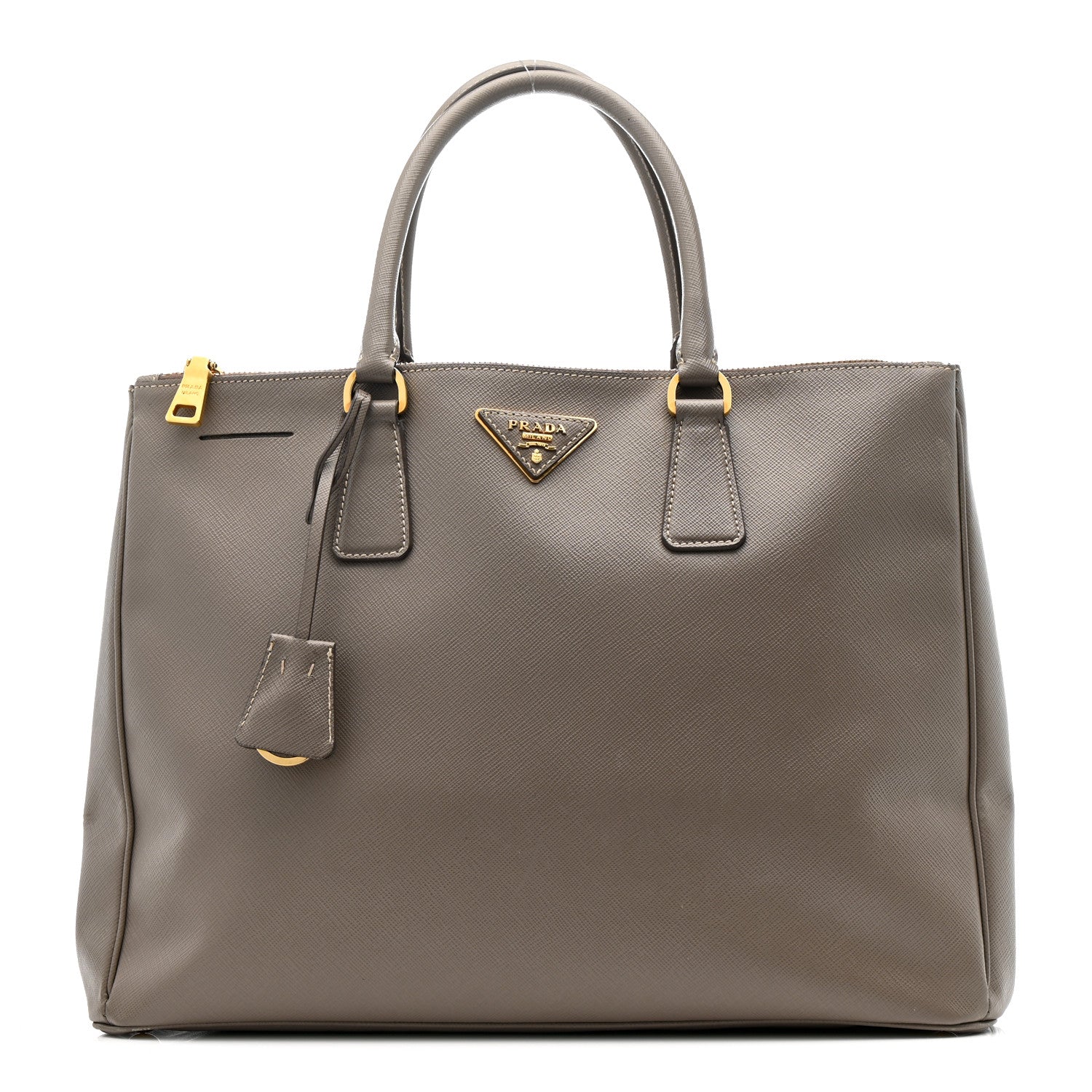 Prada Saffiano Lux Large Galleria Double Zip Tote Argilla 1 of 18