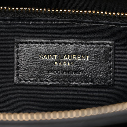 Saint Laurent Calfskin Y Quilted Monogram Large Loulou Chain Satchel Black 6 of 11