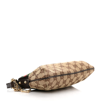 Gucci Monogram Web Pochette Dark Brown 4 of 9