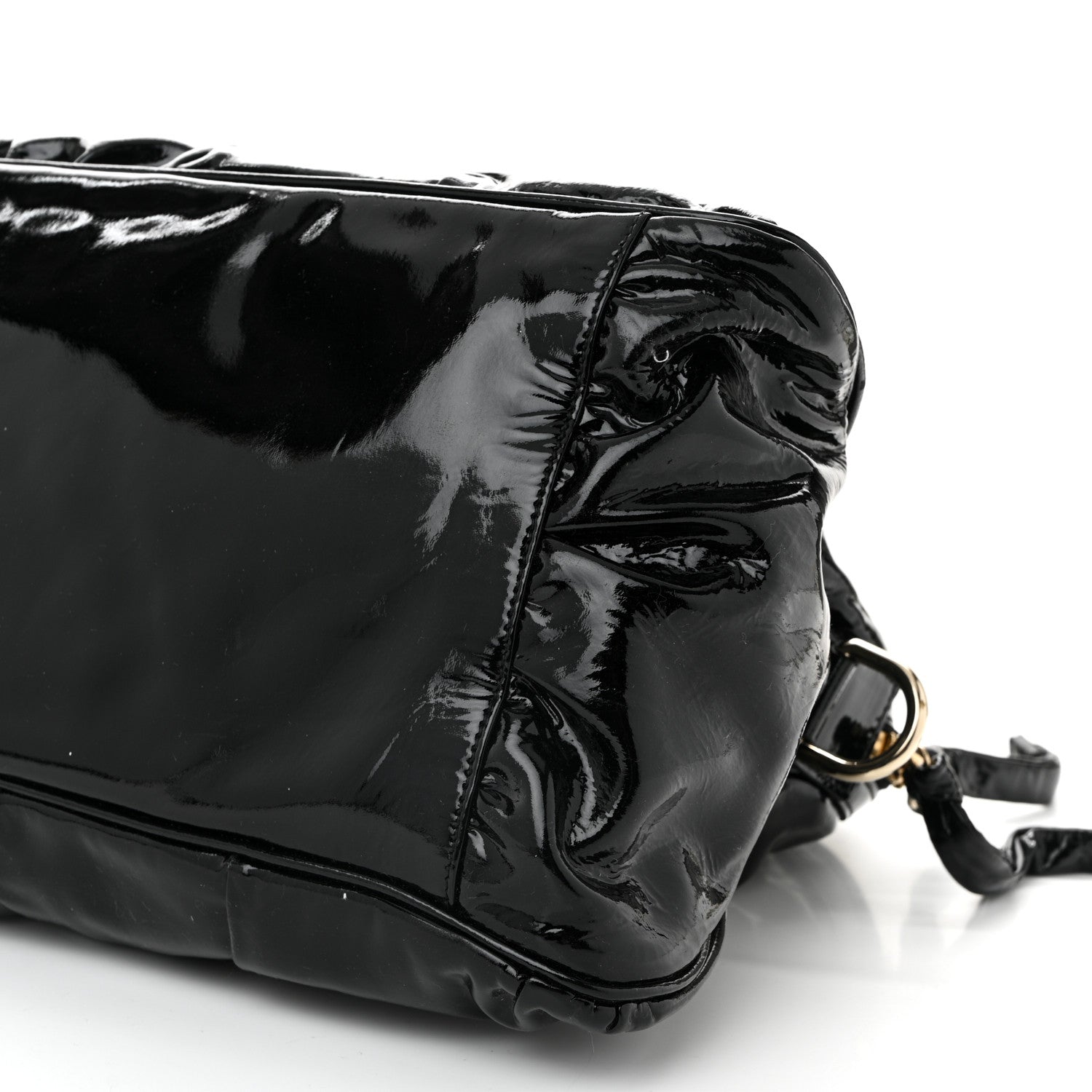 Gucci Patent Large Hysteria Top Handle Bag Black 10 of 10
