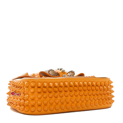 Christian Louboutin Calfskin Spiked Sweety Charity Crossbody Bag Yellow 4 of 11