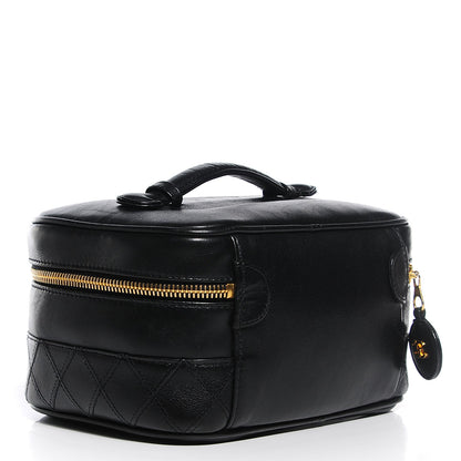 Chanel Calfskin Vanity Cosmetic Case Black 3 of 8
