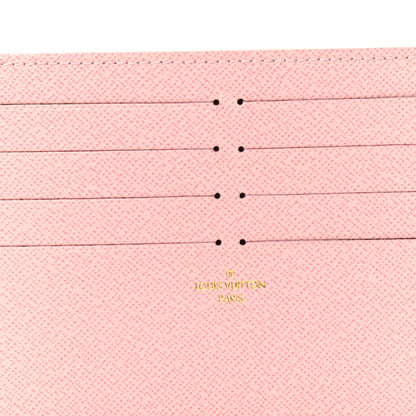 Louis Vuitton Calfskin Felicie Card Holder Insert Rose Ballerine 5 of 5