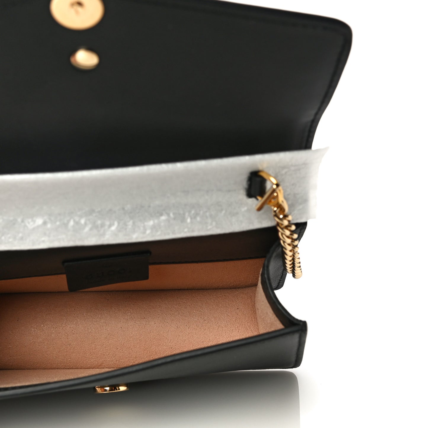 Calfskin Super Mini Sylvie Chain Shoulder Bag Black