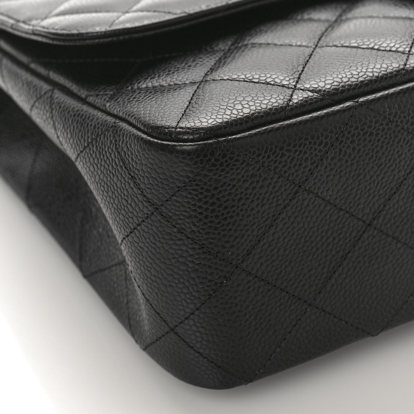 Caviar Quilted Jumbo Single Flap Black