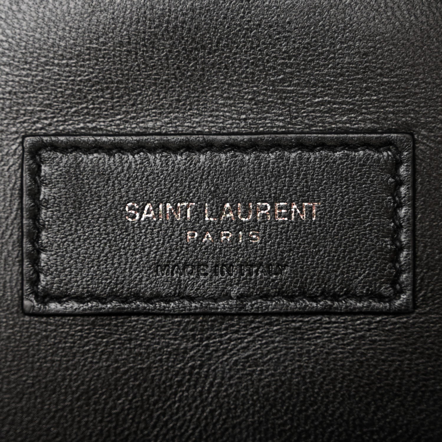 Saint Laurent Grain De Poudre Medium West Hollywood Monogram Fold-Over Black 6 of 10