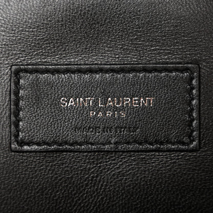 Saint Laurent Grain De Poudre Medium West Hollywood Monogram Fold-Over Black 6 of 10