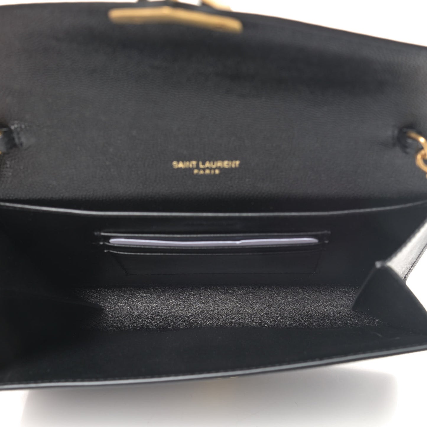 Grain De Poudre Monogram Cassandra Chain Wallet Black