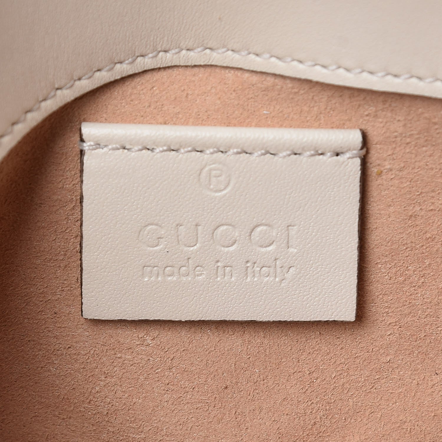 Gucci Calfskin Matelasse Super Mini GG Marmont Shoulder Bag White 8 of 10