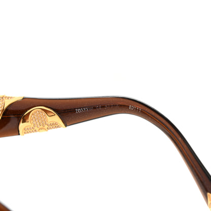 Louis Vuitton Iris PM Sunglasses Z0332E Brown Speckling 6 of 8