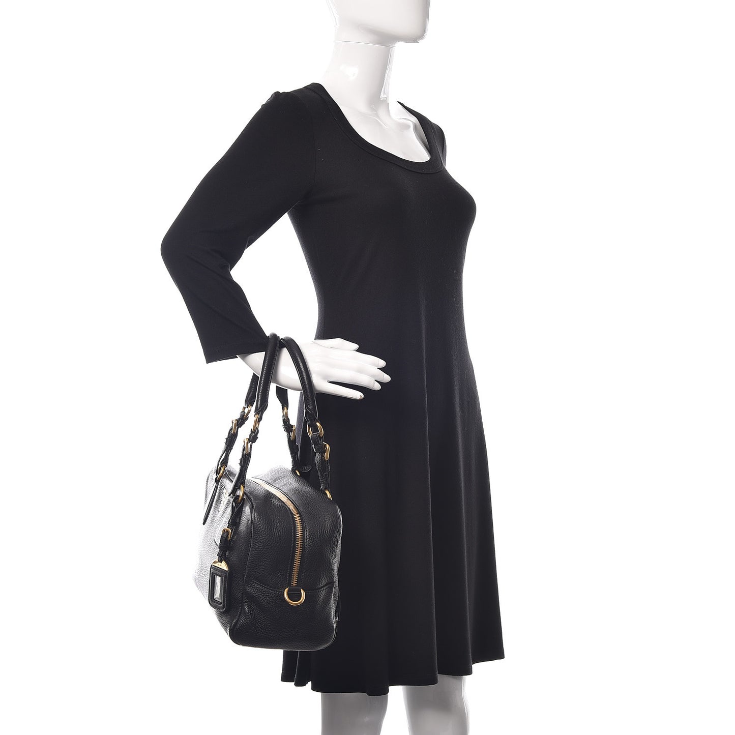 Vitello Daino Bowler Black