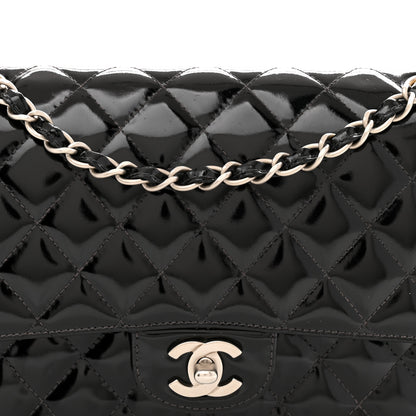 Chanel Patent Quilted Medium Double Flap Black 8 of 12