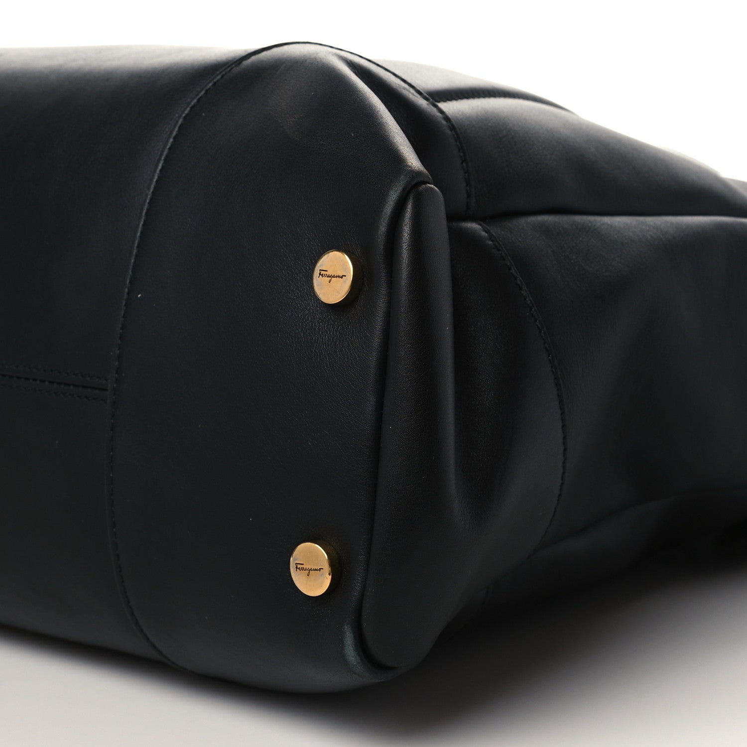 Salvatore Ferragamo Calfskin Tote Black 8 of 8