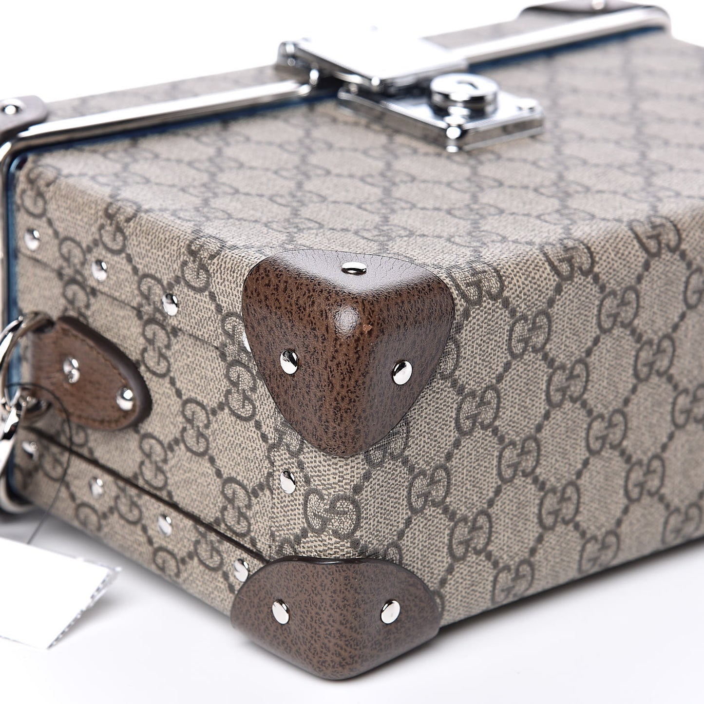 GG Supreme Monogram Globe-Trotter Beauty Case Brown