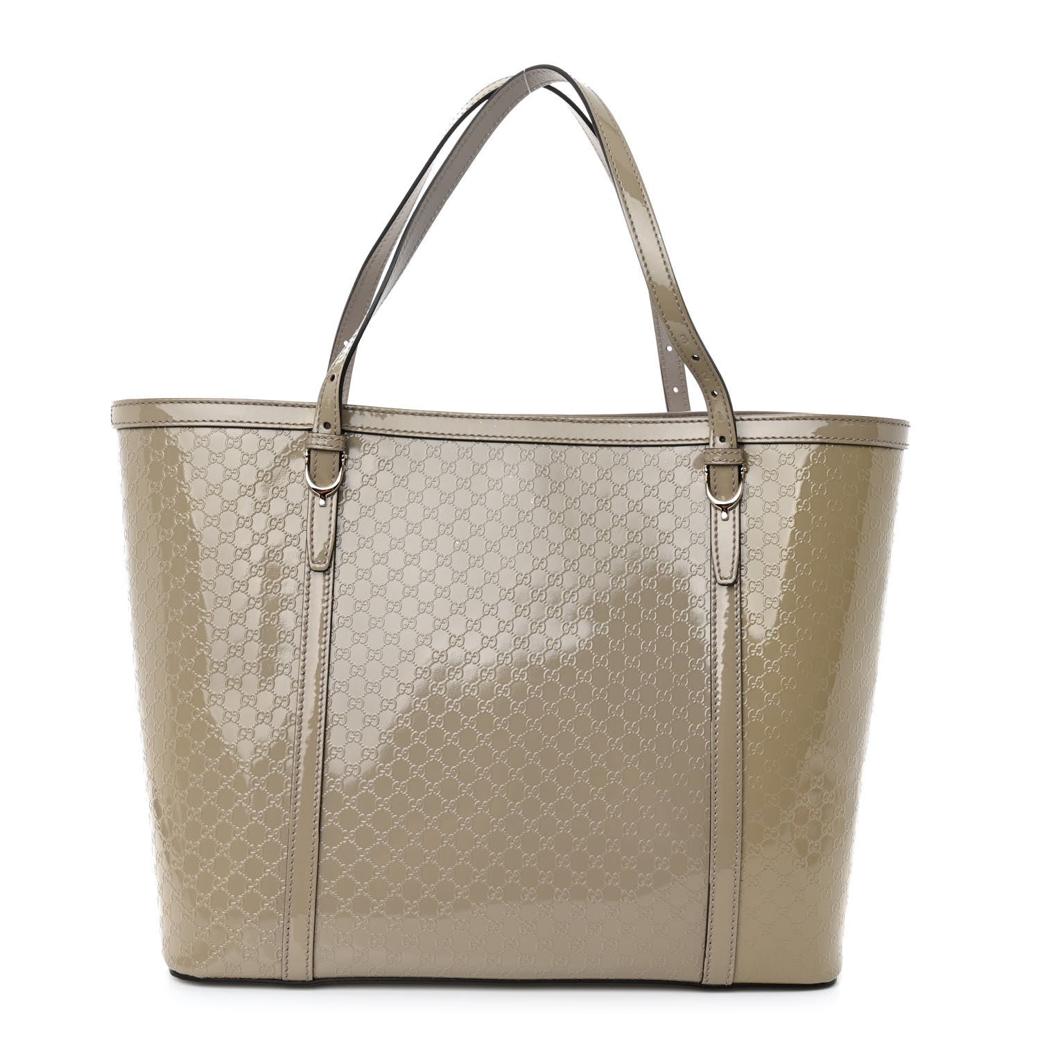 Gucci Patent Microguccissima Medium Nice Tote Storm Grey 1 of 10