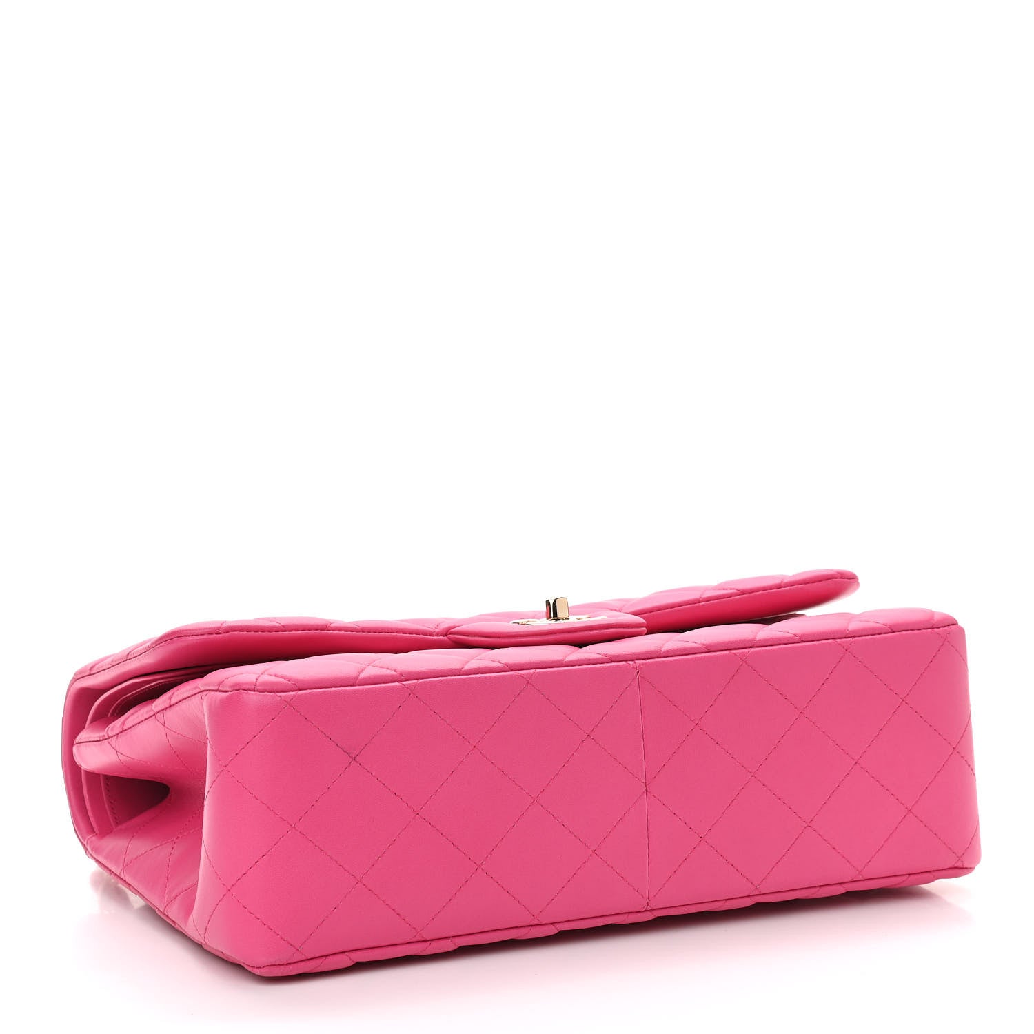 Chanel Lambskin Quilted Jumbo Double Flap Fuchsia 4 of 10