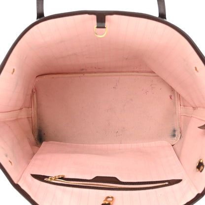 Louis Vuitton Damier Ebene Neo Neverfull MM Rose Ballerine 6 of 12
