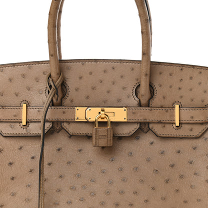 Hermes Ostrich Birkin 30 Mousse 8 of 10