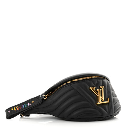 Louis Vuitton Calfskin Quilted New Wave Bumbag Black 4 of 9