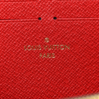 Louis Vuitton Damier Ebene Clemence Wallet Cherry 6 of 8