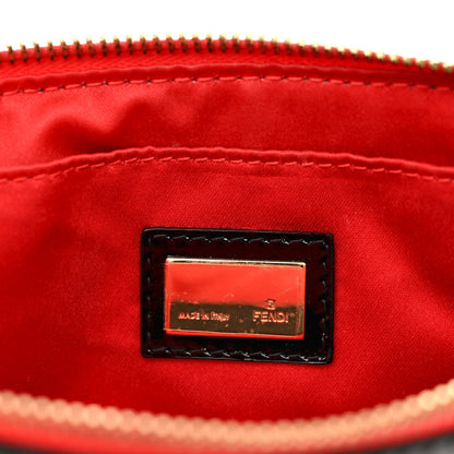 Fendi Zucca Quilted Pochette Tobacco Red 7 of 12