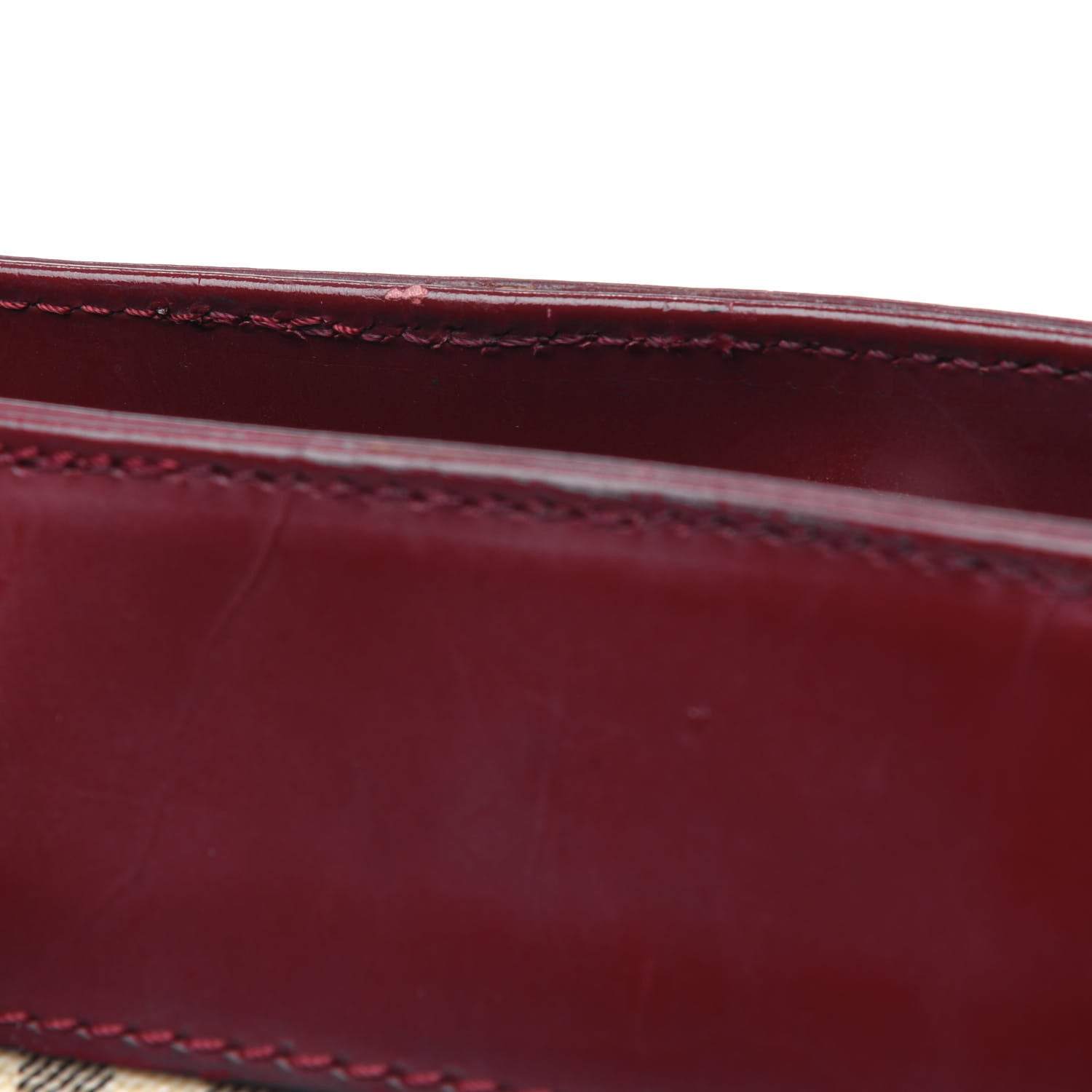 Burberry Haymarket Check Shoulder Bag Red 30 of 36