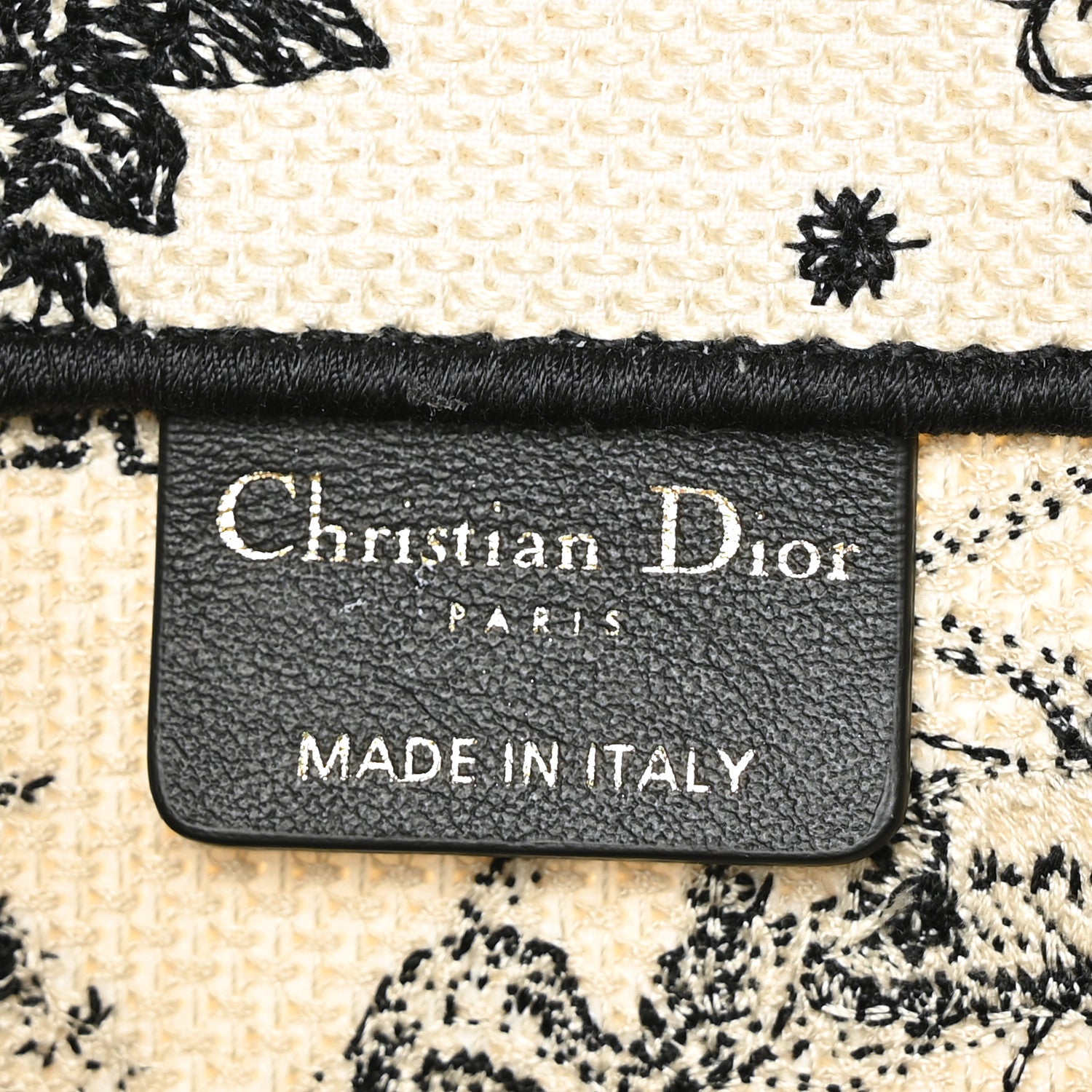 Christian Dior Canvas Zodiac Toile De Jouy Embroidered Medium Book Tote Latte 6 of 8