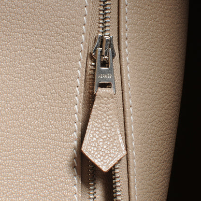 Hermes Togo Tadelakt Swift Casaque Tri-Color Birkin 35 Rose Jaipur Argile Etoupe 8 of 11