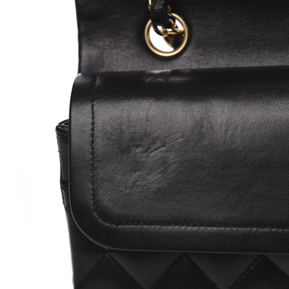 Chanel Lambskin Quilted Medium Double Flap Black 8 of 13